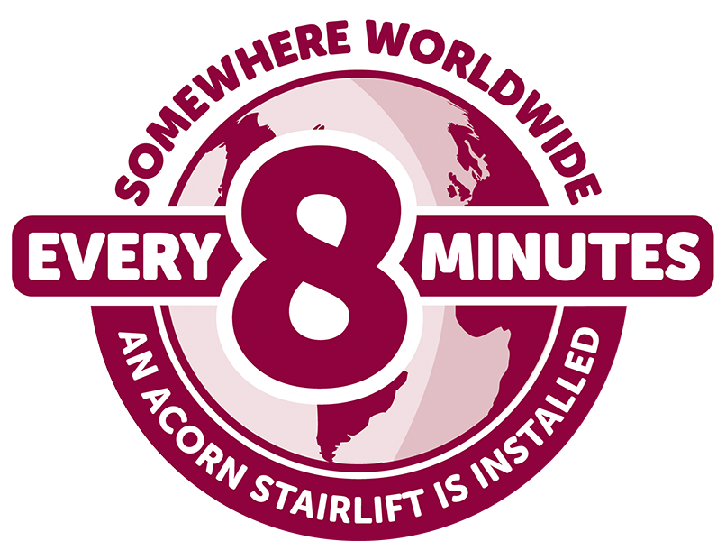 8 minutes an Acorn Stairlift is Installed