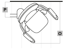 Technical curved stairlift details from above